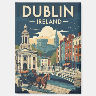 Reizen naar het oude Dublin Ierland Magneet