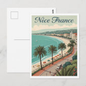 Reizen naar het oude Nice Frankrijk Briefkaart (Voorkant / Achterkant)