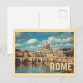 Reizen naar het oude Rome Briefkaart (Voorkant / Achterkant)