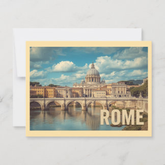 Reizen naar het oude Rome Briefkaart