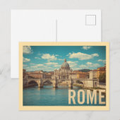 Reizen naar het oude Rome Briefkaart (Voorkant / Achterkant)