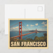 Reizen naar het oude San Francisco Briefkaart (Voorkant / Achterkant)