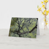 Reizen naar het Sky Wenskaart Kaart (Gele Bloem)