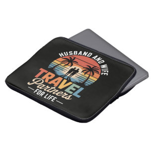 Reizen naar het strand - Echtgenoten Reispartners Laptop Sleeve