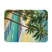 Reizen naar Hilo Hawaï Vintage Magneet (Horizontaal)