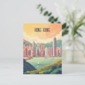 Reizen naar Hong Kong Briefkaart (Staand voorkant)