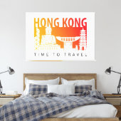 Reizen naar Hong Kong Canvas Afdruk (Insitu (Slaapkamer))