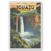 Reizen naar Iguazu National Park Sticker (Voorkant)