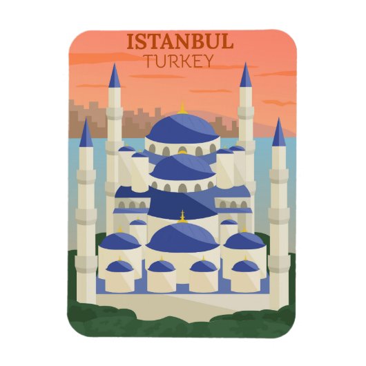 Reizen naar Istanbul Turkije Magneet (Verticaal)