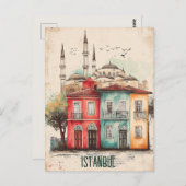 Reizen naar Istanbul Turkiye Briefkaart (Voorkant / Achterkant)