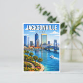 Reizen naar Jacksonville Florida Briefkaart (Staand voorkant)