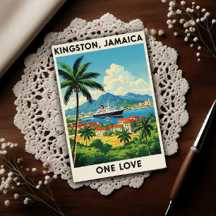 Reizen naar Jamaica in de jaren 60  Briefkaart