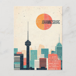 Reizen naar Johannesburg Zuid-Afrika Briefkaart