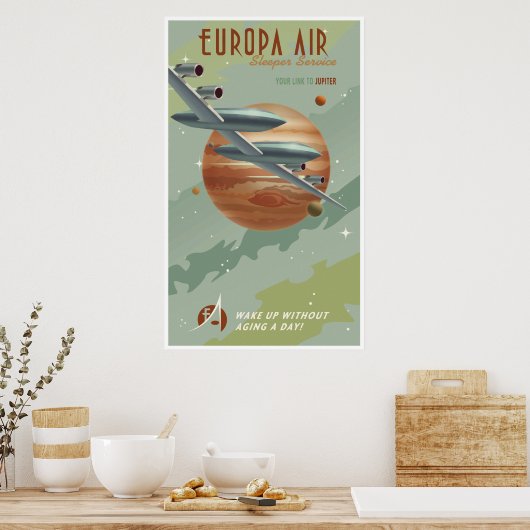 Reizen naar Jupiter Poster (Keuken)