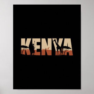 Reizen naar Kenia voor Afrikaanse natuurvakanties Poster