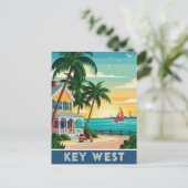 Reizen naar Key West Florida Briefkaart (Staand voorkant)