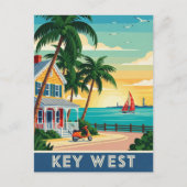 Reizen naar Key West Florida Briefkaart (Voorkant)