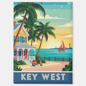 Reizen naar Key West Florida Magneet (Voorkant)