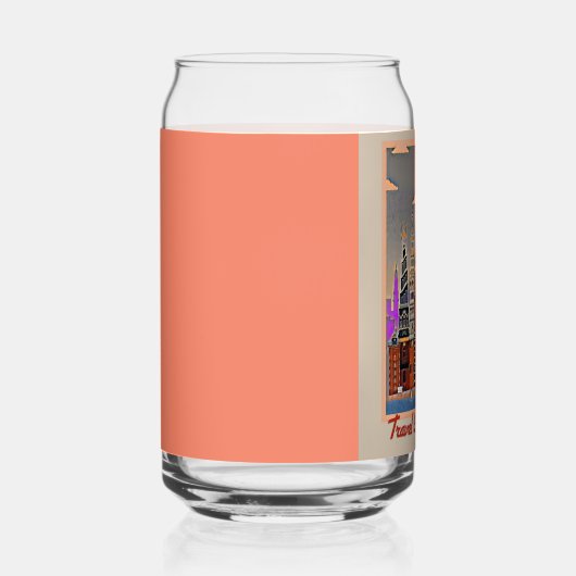 Reizen naar Kopenhagen Blikvorm Glas (Rechts)