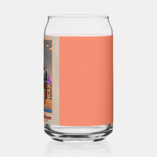 Reizen naar Kopenhagen Blikvorm Glas (Links)