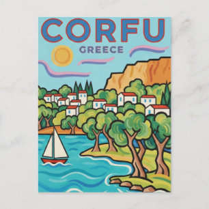 Reizen naar Korfoe Griekenland Briefkaart