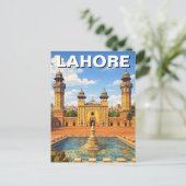 Reizen naar Lahore, Pakistan Briefkaart (Staand voorkant)