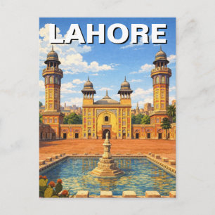 Reizen naar Lahore, Pakistan Briefkaart