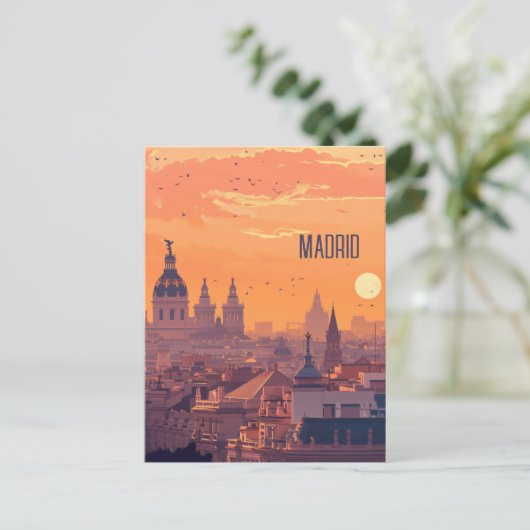 Reizen naar Madrid Briefkaart (Staand voorkant)