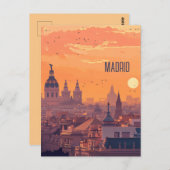 Reizen naar Madrid Briefkaart (Voorkant / Achterkant)