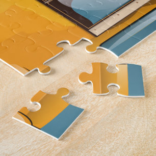 Reizen naar Madrid vintage vakantieposter Legpuzzel