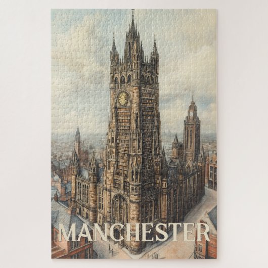 Reizen naar Manchester Verenigd Koninkrijk Legpuzzel (Verticaal)