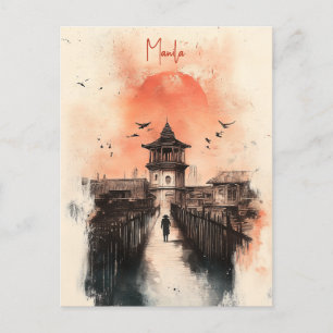 Reizen naar Manilla Filipijnen Briefkaart