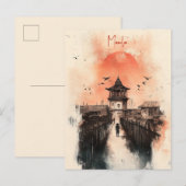 Reizen naar Manilla Filipijnen Briefkaart (Voorkant / Achterkant)