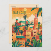 Reizen naar Marrakech Briefkaart (Voorkant / Achterkant)