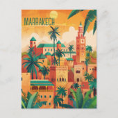 Reizen naar Marrakech Briefkaart (Voorkant)