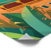 Reizen naar Marrakech Poster (Hoek)