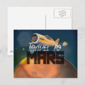 Reizen naar Mars Briefkaart (Voorkant / Achterkant)