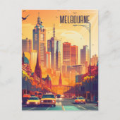 Reizen naar Melbourne Briefkaart (Voorkant)