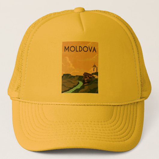 Reizen naar Moldavië Trucker Pet (Voorkant)