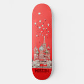 Reizen naar Moskou Rusland Persoonlijk Skateboard (Voorkant)
