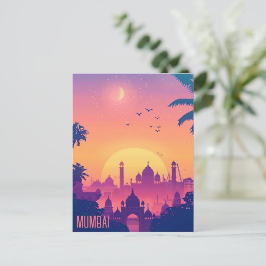 Reizen naar Mumbai Briefkaart (Staand voorkant)