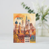 Reizen naar München Briefkaart (Staand voorkant)