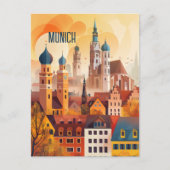 Reizen naar München Briefkaart (Voorkant)