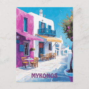 Reizen naar Mykonos Griekenland Briefkaart