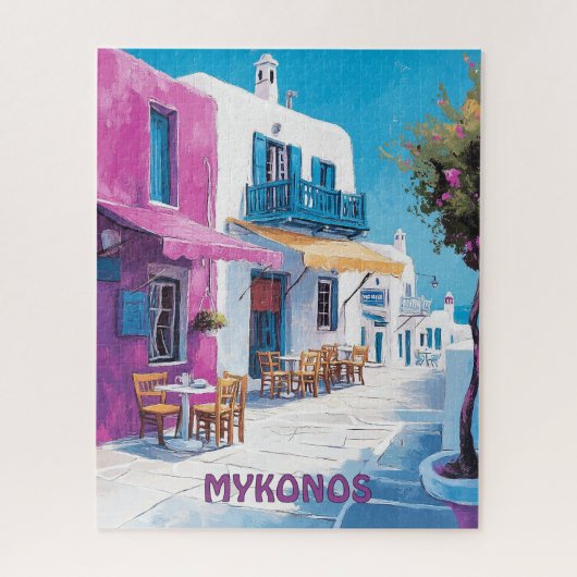 Reizen naar Mykonos Griekenland Legpuzzel (Verticaal)
