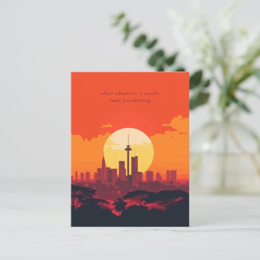 Reizen naar Nairobi Briefkaart (Staand voorkant)