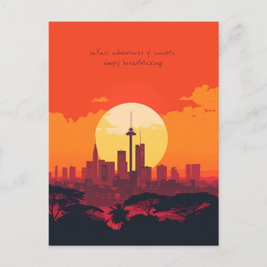 Reizen naar Nairobi Briefkaart (Voorkant)