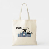 Reizen naar Nassau Bahama's Tote Bag (Achterkant)