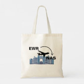 Reizen naar Nassau Bahama's Tote Bag (Achterkant)