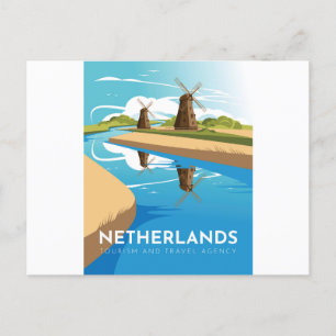 Reizen naar Nederland Briefkaart